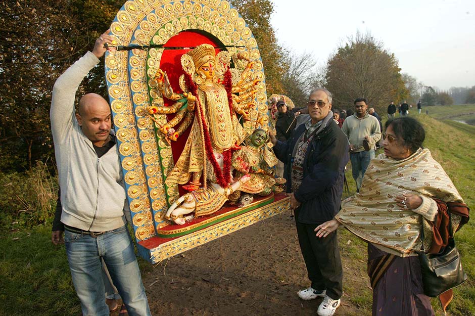 Durga Celebrations on the Mersey in Manchester.