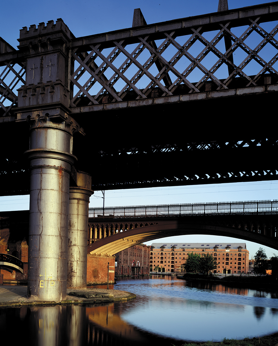 Regeneration of city centre canals in Castlefield, Manchester.